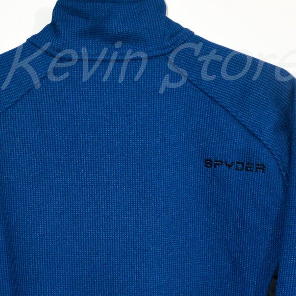 Blue NWT Spyder Men’s Half (1/2) Zip Jacket - Picture 6 of 7